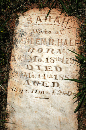 HENLEY - Sarah Henley tombstone b1799 resized