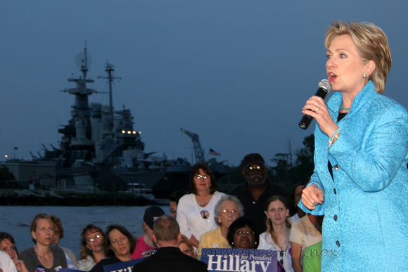 Hillary Clinton Speaks in Downtown Wilmington