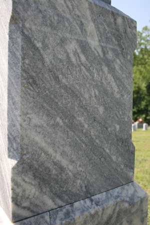 WINSLOW - Nathan WINSLOW from left side tombstone