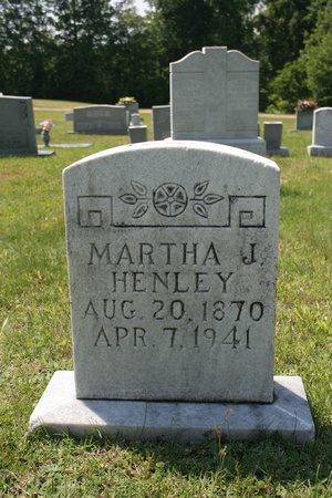 HENLEY - Martha J HENLEY b 1870 b 1941