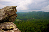 Face in Rock looking over Blue Ridge Mountains